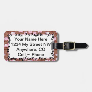 Identifikation etikettiert ~ rosa Piggys Gepäckanhänger