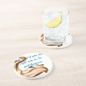 Identifikation geben meinen rechten Arm, um Getränkeuntersetzer (Seite)