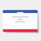 Identifikation mit Kindern Moderne Foto-ID Ausweis (Rückseite)