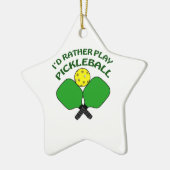 Identifikation Spiel Pickleball eher Keramik Ornament (Links)