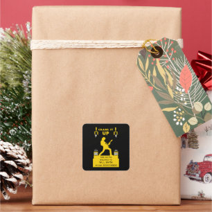 Identifikation von Guitar-Case-Eigenschaften Quadratischer Aufkleber