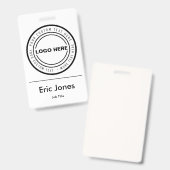 Identifikation von Mitarbeitern mit kundenspezifis Ausweis (Vorder- & Rückseite)