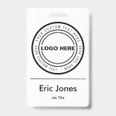 Identifikation von Mitarbeitern mit kundenspezifis Ausweis (Vorderseite)