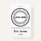 Identifikation von Mitarbeitern mit kundenspezifis Ausweis (Vorderseite)