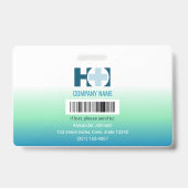 Identifikation von Sicherheitsmitarbeitern Einfach Ausweis (Rückseite)