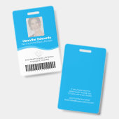 Identifikationsnummer des lebenswichtigen Arbeitne Ausweis (Front & Back)
