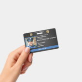 Identifikationsnummer des Polizeibeamten für Straf Ausweis (Handheld)