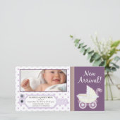 Identifikator für Krankenhäuser Geburtsankündigung Ankündigung (Stehend Vorderseite)