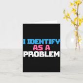 Identifiziere mich als ein Problem Lustiger sarkas Karte (Gelbe Blume)