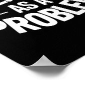 Identifiziere mich als Problem Lustiger sarkastisc Poster (Ecke)