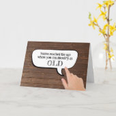 Identifizieren als alt in der Sprechblase Karte (Gelbe Blume)