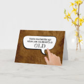 Identifizieren als alt in der Sprechblase Karte (Gelbe Blume)