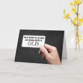 Identifizieren als altes Zeichen mit der Hand Karte (Gelbe Blume)