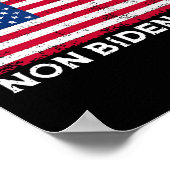 Identifizieren als nicht-Bidenary Patriot American Poster (Ecke)