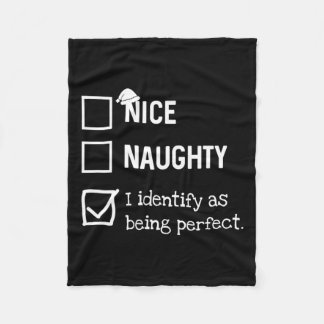 Identifizieren als perfekte, lustige Naughty Nice Fleecedecke