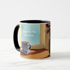 Identifizieren des grundlegenden einfachen Lebens  Tasse