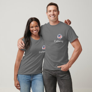Identifizieren des Ham Radio Operator-Flag USA T-Shirt