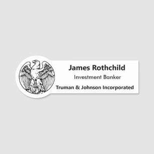 Identifizieren des Namens-Tags Fügen Sie Ihr Logo- Namensschild