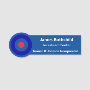 Identifizieren des Namens-Tags Fügen Sie Ihr Logo- Namensschild