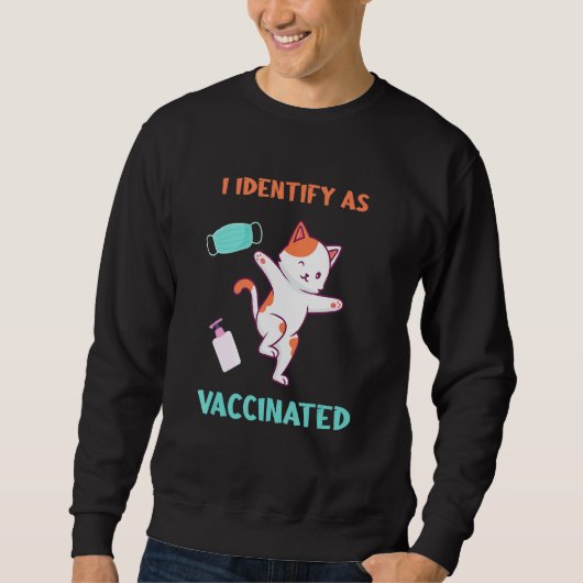 Identifizieren Sie als geimpfte Katzenmaske, die d Sweatshirt (Vorderseite)