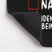Identifizieren Sie als perfekt funny Naughty Nice  Mousepad (Ecke)