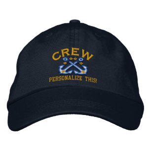 Identifizieren Sie die Crew für diesen Namen. Bestickte Kappe