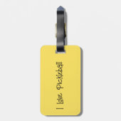 Identifizieren Sie Ihre Pickleball-Tasche Gepäckanhänger (Rückseite vertikal)