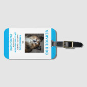 Identifizieren Sie Ihren Hund einfach als Arbeiter Gepäckanhänger (Vorderseite (Horizontal))