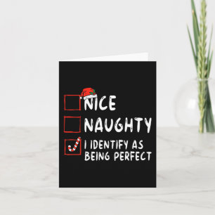 Identifizieren Sie sich als perfekte Fun Naughty N Karte
