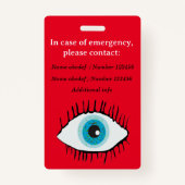 Identifizieren von sehbehinderten Lanyard Low-Visi Ausweis (Rückseite)