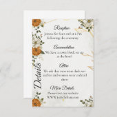 Identifizierte Rustikale Fall-Details-Karte Begleitkarte (Vorne/Hinten)