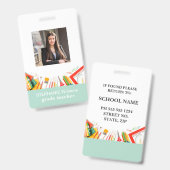 Identifiziertes Abzeichen für den Rainbow-School-L Ausweis (Vorder- & Rückseite)
