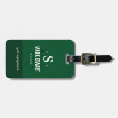 Identifizierung der Golfer-Golfausrüstung Gepäckanhänger (Vorderseite horizontal)