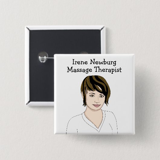 Identifizierung des personalisierten Massagetherap Button (Vorne & Hinten)