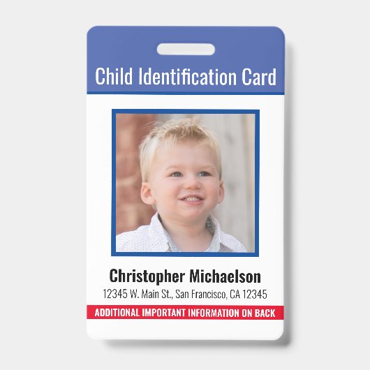 Identifizierung medizinischer Allergie-Notfall Ausweis (Front)