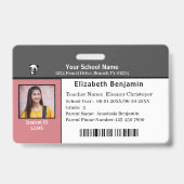 Identifizierungskarte Bar Code Studentenschule Ausweis (Vorderseite)