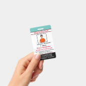 Identifizierungskarte für die medizinische Warnmel Ausweis (Handheld)