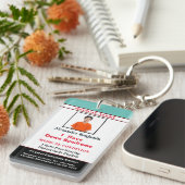 Identifizierungskarte für die medizinische Warnmel Schlüsselanhänger (Vorderseite rechts)