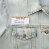 Identifizierungskarte für Kinder-Jungen-Mädchen Namensschild (Beispiel)