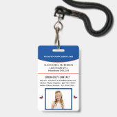 Identifizierungskarte für Kindermädchen personalis Ausweis (Front with Lanyard)