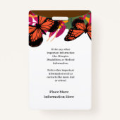 Identifizierungskarte Kinderstudenten Foto benutze Ausweis (Rückseite)