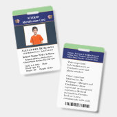 Identifizierungskarten für Foto-Schulklassen Ausweis (Vorder- & Rückseite)