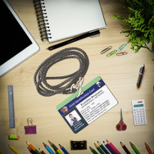 Identifizierungskarten Kinderkindliches Foto