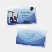 Identifizierungsnummer des Abstrakten Fotos Ausweis (Front & Back)