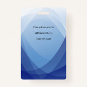 Identifizierungsnummer des Abstrakten Mitarbeiters Ausweis (Rückseite)