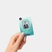 Identifizierungsnummer des aquamarinen Abstrakten  Ausweis (Handheld)