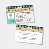 Identifizierungsnummer des Kindes Personalisieren  Ausweis (Vorder- & Rückseite)