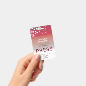 Identifizierungsnummer des vertikalen roten, graue ausweis (Handheld)