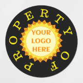 Identifizierungszeichen für Firmenlogo Etiketten (Design 1)