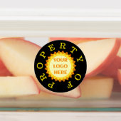 Identifizierungszeichen für Firmenlogo Etiketten (Befestigt)